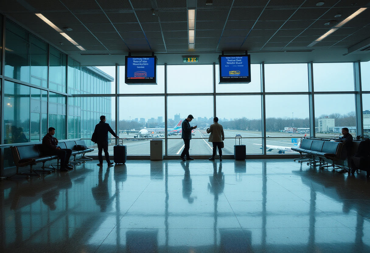 Nearly 300 flights delayed at Boston Logan Airport amid airspace shutdown - MassLive